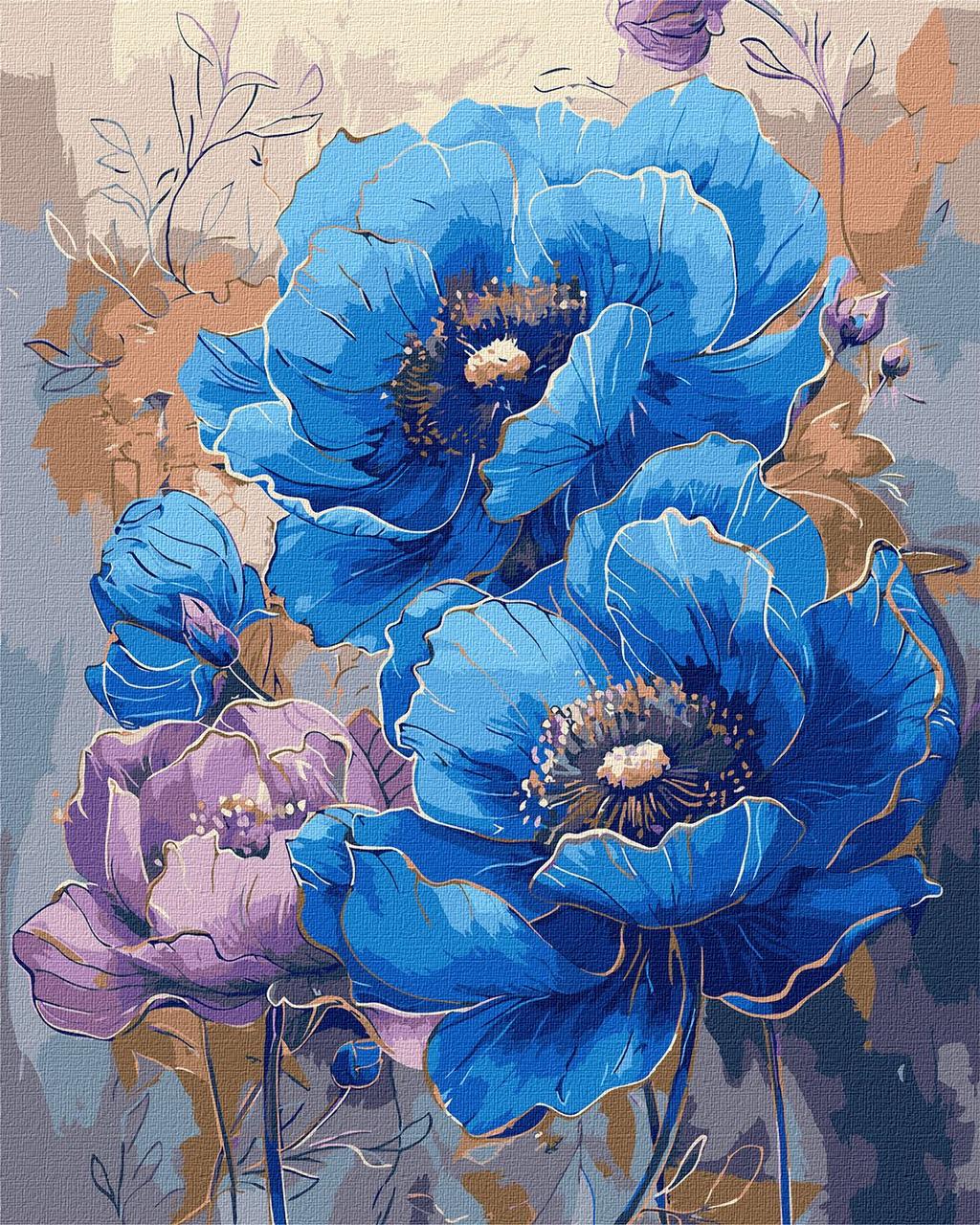 Картина за номерами 40х50 см. Симфонія кольорів з фарбами металік ©victoria_art___Ідейка КНО3275
