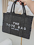 Сумка жіноча THE jacquard medium TOTE BAG текстиль графіт, фото 6