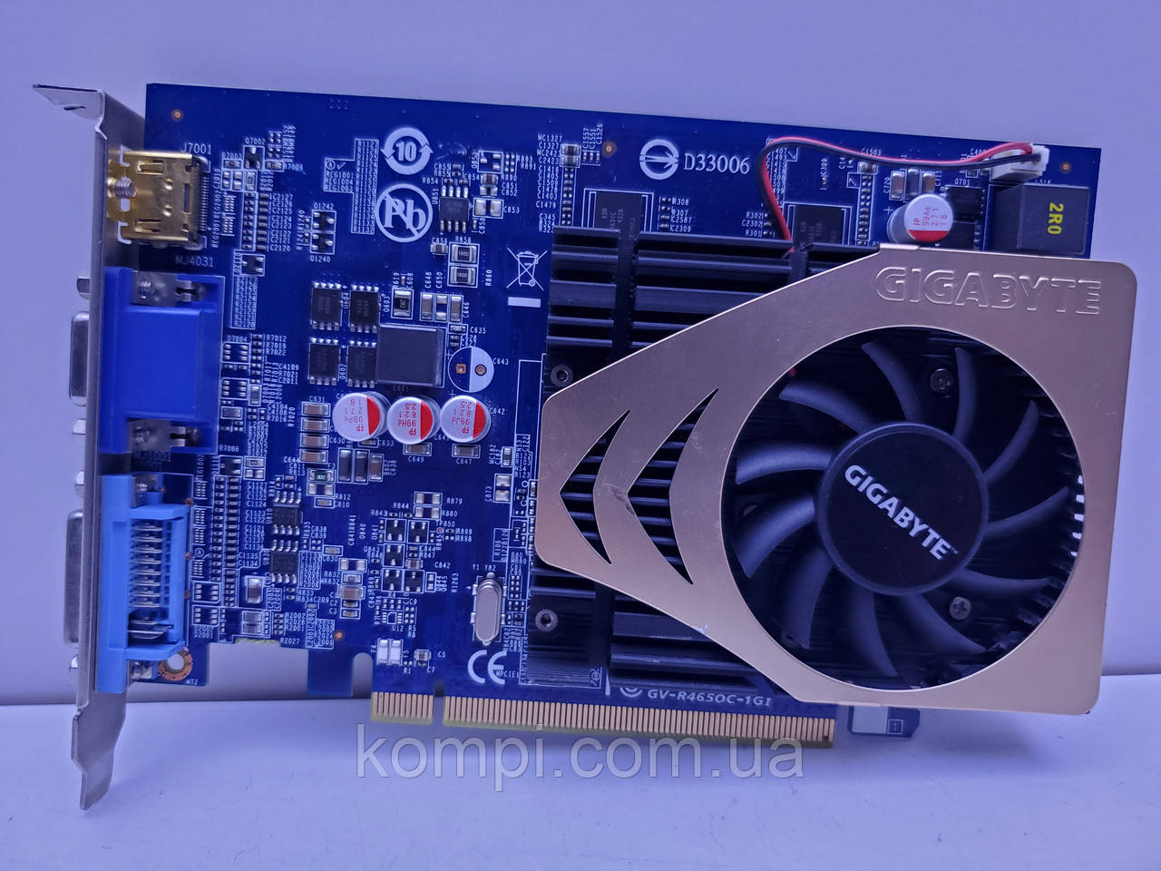 Відеокарта Gigabyte Radeon HD 4650 1GB (1GB,GDDR2,128 Bit,HDMI,PCI-Ex,Б/у)