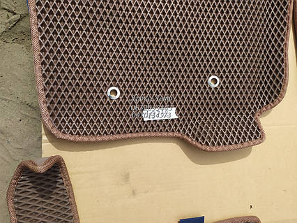 Килимки EVA в салон Toyota RAV 4 000049732 коричневі в коричневому віконцю