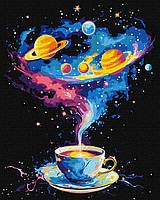Картина по номерам 40х50 см. Космический вихрь с красками металлик ©art_selena_ua Идейка КНО5122