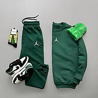 Штани та світшот Спортивний чоловічий костюм джордан зелений Denwer P
