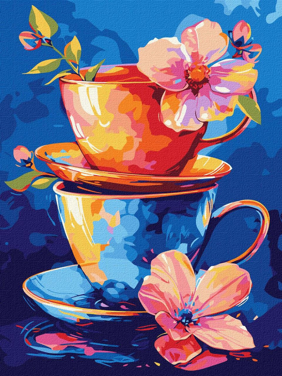 Картина за номерами 30х40 см. Таємниця чаювання ©art_selena_ua Ідейка КНО5123, фото 1