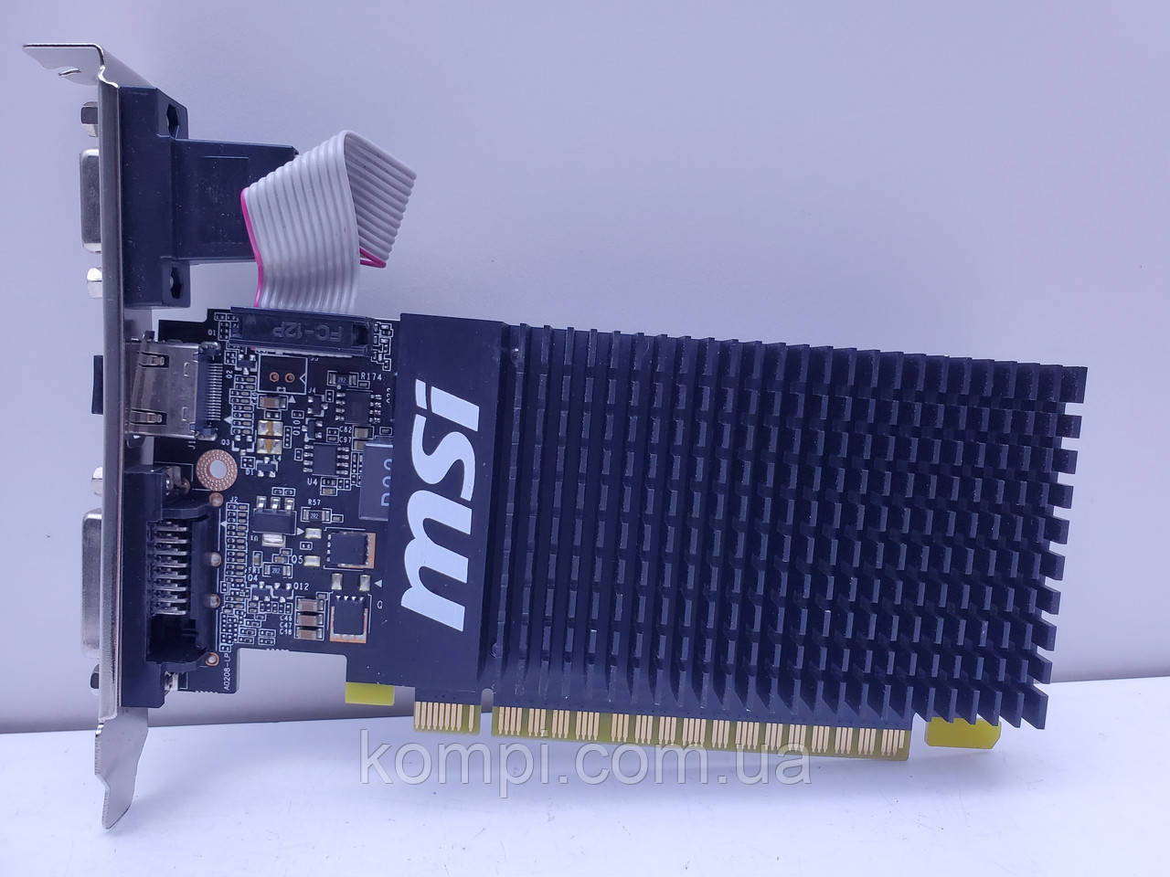 Відеокарта MSI GeForce GT 710 2GB (GDDR3,64 Bit,HDMI,PCI-Ex, Б/у), фото 1