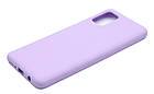 Чохол силіконовий для Samsung A31 (A315) Silicone Case Full (Бузковий), фото 3