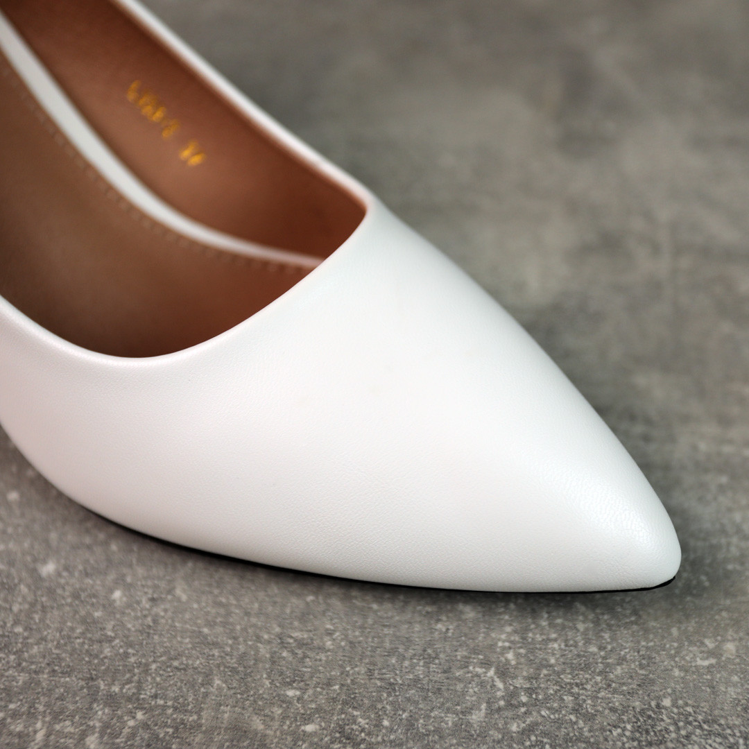 Стильные женские Туфли на каблуке Белые Denwer P Стильні жіночі Туфлі на каблуці Білі - фото 4 - id-p2195292999
