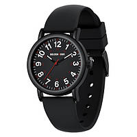 Часы мужской унисекс черные часы на руку GoldenHour Trend Black Denwer P Годинник чоловічий унісекс чорний