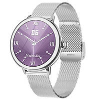 Розумний жіночий годинник срібний Smart Lady Ultra Silver Denwer P