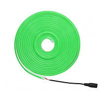 Тор! Світлодіодна неонова стрічка NEON 220В JL 2835-120 G IP65 герметична 5 метрів Зелена