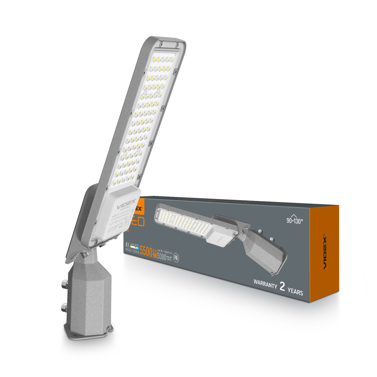 LED ліхтар вуличний Videx IP65 SLE17 50W 5500Lm 5000K 220V VL-SLE17-0505 27956