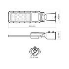 LED ліхтар вуличний Videx IP65 SLE17 50W 5500Lm 5000K 220V VL-SLE17-0505 27956, фото 9