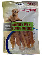 Ласощі для собак O`dog Chicken Milk Flavor Sticks Курячі палички зі смаком молока 12см, 100 г