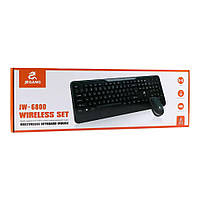 TU Беспроводная Клавиатура и Мышь JEQANG JW-6800 Цвет Черный