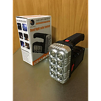 Тор! Светодиодный аккумуляторный фонарь Hotter Mouse 7702-A-2 с солнечной панелью USB