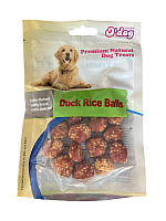 Лакомство для собак. O`dog Duck & Rice Ball Утка и рисовый шарик 100г /12