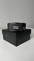Мужской ремень пояс Tommy Hilfiger Томми Хилфигер застежка автомат брендовый в подарочной коробке