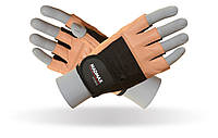 Перчатки для фитнеса MadMax MFG-444 Fitness Brown S D_350