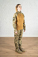 Форма боевая пиксель для всу рипстоп женская тактическая военная костюм летний пиксельный штурмовой уставной