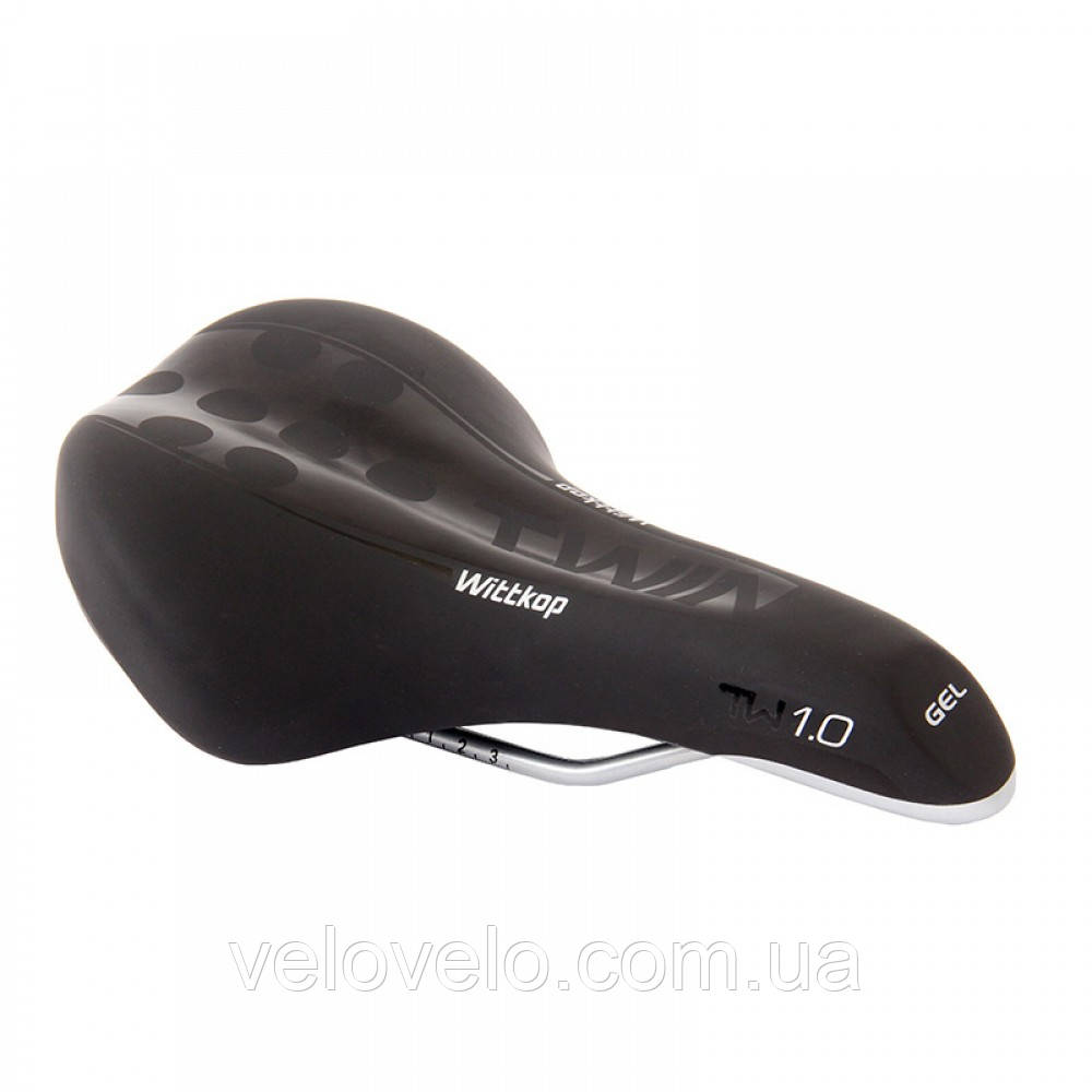 Сідло TWIN 1.0 Man Gel (17 х 27 см) без замка з демпферами WITTKOP (НІМЕЧЧИНА)