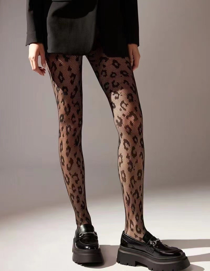 Колготки жіночі з малюнком чорні 2/3р TM Karolina, фото 1