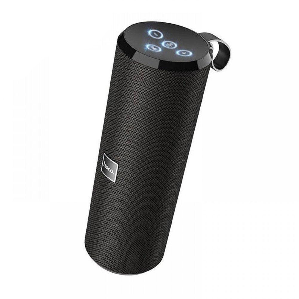 Портативна Bluetooth колонка Hoco BS33 з підсвічуванням бездротова акумуляторна FM радіо Чорний