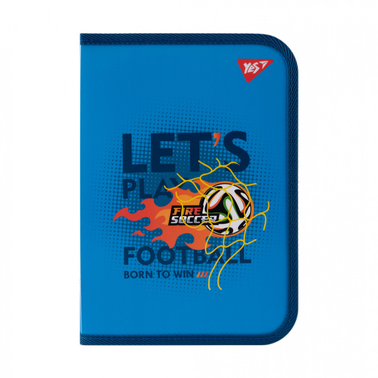 Папка для зошитів пластикова на блискавці Yes Football В5, фото 1