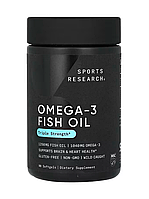 Sports Research Triple Strength Omega-3 Fish Oil 1250 mg 90 Softgels