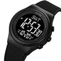 Спортивные мужские тактические часы черные Skmei Aston Denwer P Спортивний чоловічий тактичний годинник чорний