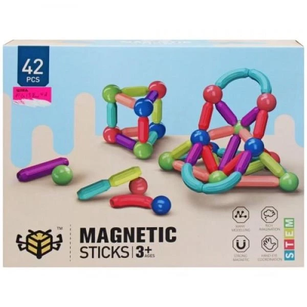 Конструктор магнітний "MAGNETIC STICKS", 42 дет., фото 1