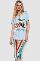 Пижама женская с принтом, цвет разноцвет, размер XL, 219R120
