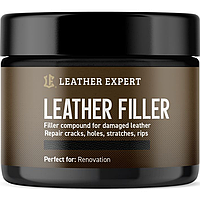 Шпаклівка-наповнювач для шкіри Leather Expert Leather Filler Black, 50 мл Чорний