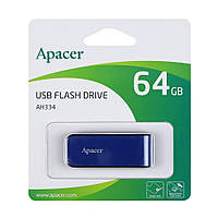 TU  TU USB Flash Drive Apacer AH334 64gb Цвет Синий