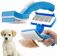 Щетка для животных Pet Zoom Self Cleaning Grooming Brush Techo