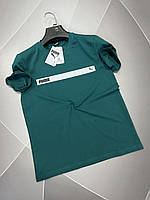 Базовая мужская однотонная футболка с накатом в ассортименте