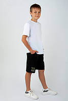 Спортивные шорты для мальчика-подростка 158, черный