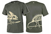 Тактична Футболка T-shirt Helikon -Tex Full Body Skeleton - Olive Green