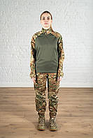 Тактическая форма multicam rip-stop женская летняя военная армейская костюм камуфляжный зсу мультикам уставной