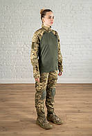 Військовий костюм мм14 з наколінниками піксель ріпстоп літній польовий жіноча тактична форма rip-stop статутна ЗСУ UIO