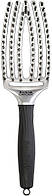 Щетка FingerBrush Care Iconic Boar&Nylon Trinity Silver Olivia Garden