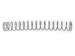 Пружина стиснення нержавіюча 0.3*6*45мм