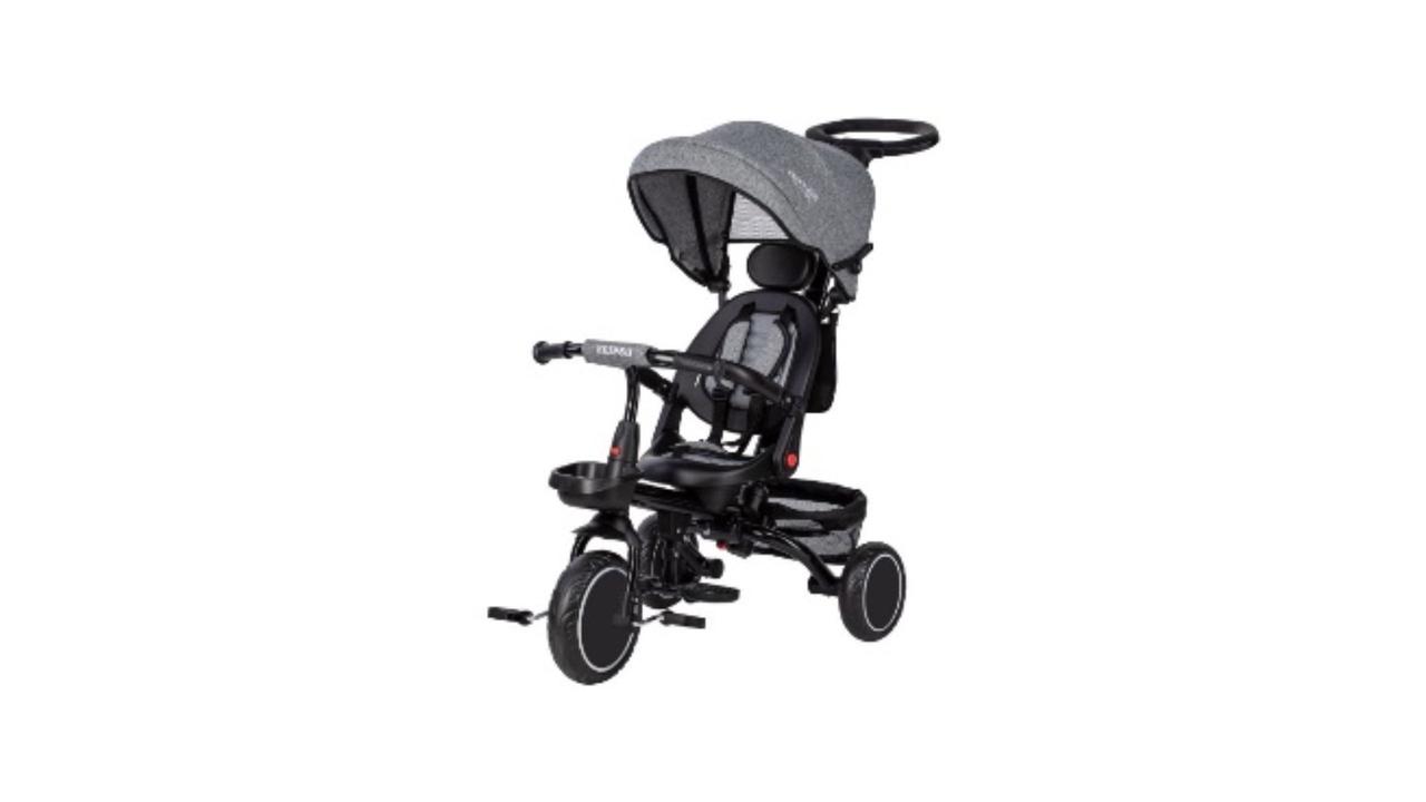 Триколісний дитячий велосипед Free2Move ELIPSO black grey, фото 1