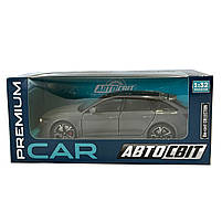 Іграшкова машинка металева Audi RS6 ауді сіра звук світло відкр двері багажник капот багажник Автосвіт 1:32, 15*7*5см (AP-2092), фото 6