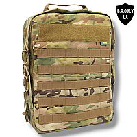 Тактический рюкзак мультикам 10л на плитоноску | штурмовой рюкзак для бронежилета