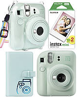 Подарунковий Набір Fujifilm INSTAX Mini 12 Mint Green Зелений Фотокамера миттєвого друку