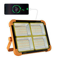 Портативная солнечная батарея универсальная для заряда Power bank Solar LED light D8 12000 mAH Techo