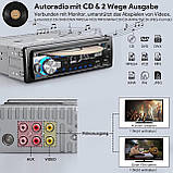 Автомобільне радіо з DVD-CD-плеєром CENXINY D1901 Bluetooth Hands-Kit 1 DIN MP3-плеєр/FM-радіо, фото 4
