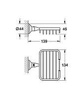 Полочка-решетка Grohe Essentials Authentic (40659001) D_2745