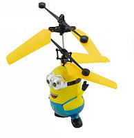Детская игрушка Летающий Миньон с подсветкой и пультом Techo