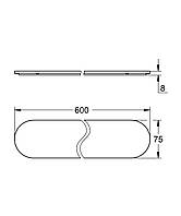 Стеклянная полка Grohe Selection (41057000) D_6525