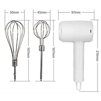 Портативный электрический беспроводной миксер на аккумуляторе USB венчик для взбивания Techo